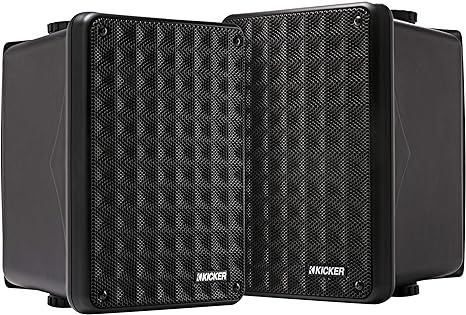 KICKER KB6B 2-Way Full Range Indoor Outdoor Speakers